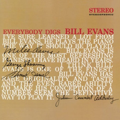 BILL EVANS - EVERYBODY DIGS BILL EVANS