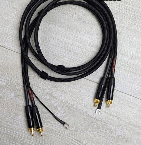 DUAL - TURNTABLE RCA CABLE / GROUND